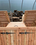 Triple bay bin store