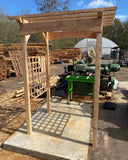 Garden pergola rose arch