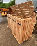 Triple bay bin store